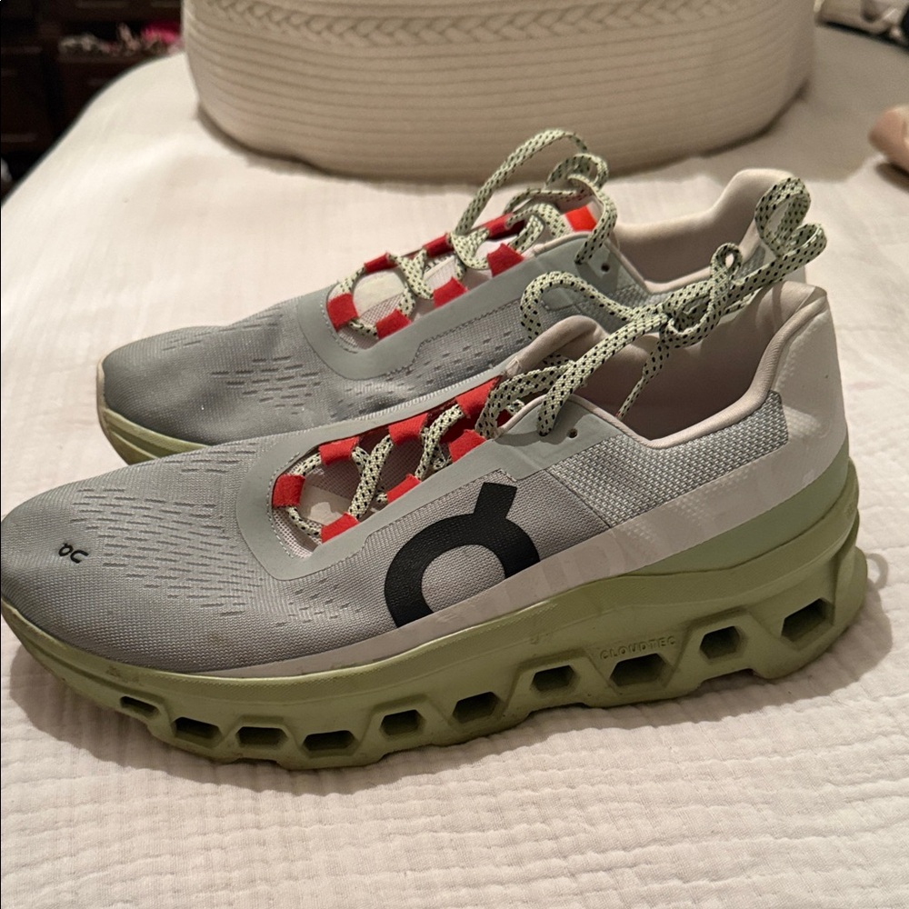 On Running Women's Shoes in Gray and Green